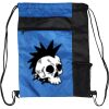 Custom Print Color Block Drawstring Backpack Thumbnail