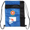 Custom Print Color Block Drawstring Backpack Thumbnail