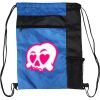 Custom Print Color Block Drawstring Backpack Thumbnail
