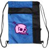 Custom Print Color Block Drawstring Backpack Thumbnail
