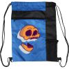 Custom Print Color Block Drawstring Backpack Thumbnail