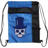 Custom Print Color Block Drawstring Backpack Thumbnail