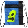 Custom Print Color Block Drawstring Backpack Thumbnail