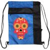 Custom Print Color Block Drawstring Backpack Thumbnail