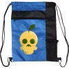 Custom Print Color Block Drawstring Backpack Thumbnail