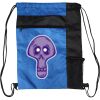 Custom Print Color Block Drawstring Backpack Thumbnail