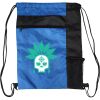 Custom Print Color Block Drawstring Backpack Thumbnail