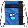 Custom Print Color Block Drawstring Backpack Thumbnail