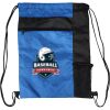 Custom Print Color Block Drawstring Backpack Thumbnail