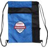 Custom Print Color Block Drawstring Backpack Thumbnail