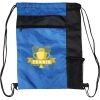 Custom Print Color Block Drawstring Backpack Thumbnail