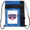 Custom Print Color Block Drawstring Backpack Thumbnail