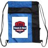Custom Print Color Block Drawstring Backpack Thumbnail