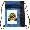 Custom Print Color Block Drawstring Backpack Thumbnail