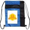 Custom Print Color Block Drawstring Backpack Thumbnail