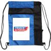 Custom Print Color Block Drawstring Backpack Thumbnail