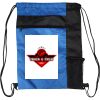 Custom Print Color Block Drawstring Backpack Thumbnail