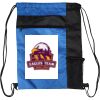 Custom Print Color Block Drawstring Backpack Thumbnail