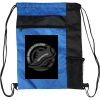 Custom Print Color Block Drawstring Backpack Thumbnail