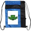 Custom Print Color Block Drawstring Backpack Thumbnail