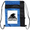 Custom Print Color Block Drawstring Backpack Thumbnail