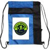 Custom Print Color Block Drawstring Backpack Thumbnail
