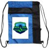 Custom Print Color Block Drawstring Backpack Thumbnail