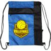 Custom Print Color Block Drawstring Backpack Thumbnail