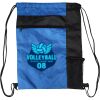 Custom Print Color Block Drawstring Backpack Thumbnail