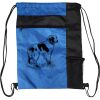 Custom Print Color Block Drawstring Backpack Thumbnail