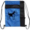 Custom Print Color Block Drawstring Backpack Thumbnail