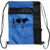 Custom Print Color Block Drawstring Backpack Thumbnail