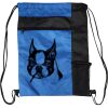 Custom Print Color Block Drawstring Backpack Thumbnail