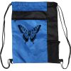 Custom Print Color Block Drawstring Backpack Thumbnail