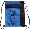 Custom Print Color Block Drawstring Backpack Thumbnail