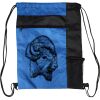 Custom Print Color Block Drawstring Backpack Thumbnail