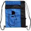 Custom Print Color Block Drawstring Backpack Thumbnail