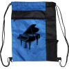 Custom Print Color Block Drawstring Backpack Thumbnail