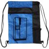 Custom Print Color Block Drawstring Backpack Thumbnail