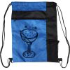 Custom Print Color Block Drawstring Backpack Thumbnail