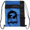 Custom Print Color Block Drawstring Backpack Thumbnail