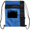 Custom Print Color Block Drawstring Backpack Thumbnail