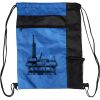 Custom Print Color Block Drawstring Backpack Thumbnail