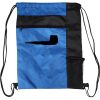 Custom Print Color Block Drawstring Backpack Thumbnail