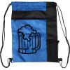 Custom Print Color Block Drawstring Backpack Thumbnail