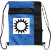 Custom Print Color Block Drawstring Backpack Thumbnail