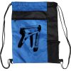 Custom Print Color Block Drawstring Backpack Thumbnail