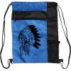 Custom Print Color Block Drawstring Backpack Thumbnail