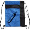 Custom Print Color Block Drawstring Backpack Thumbnail