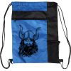 Custom Print Color Block Drawstring Backpack Thumbnail